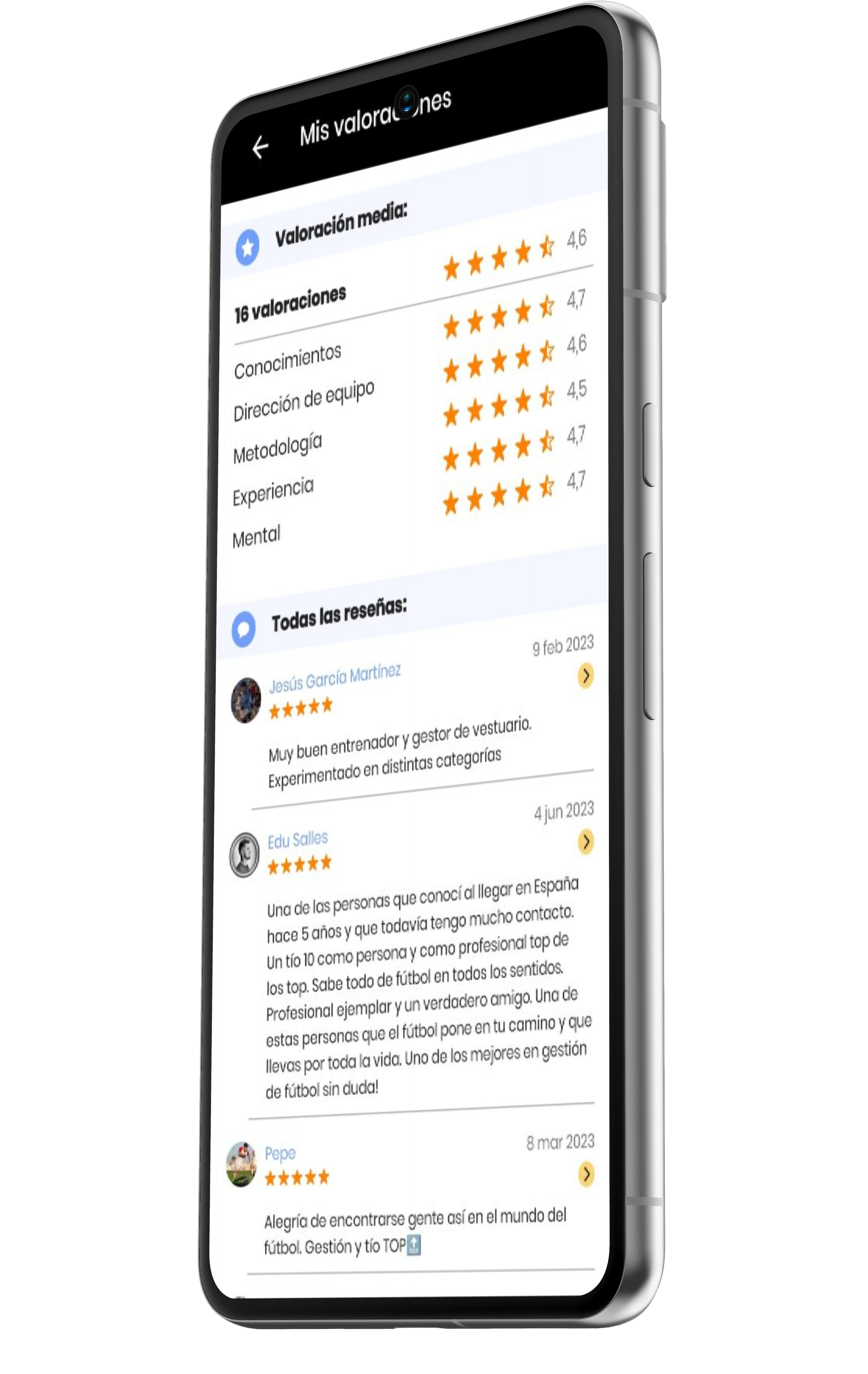 Construye tu reputación con valoraciones reales de otros usuarios