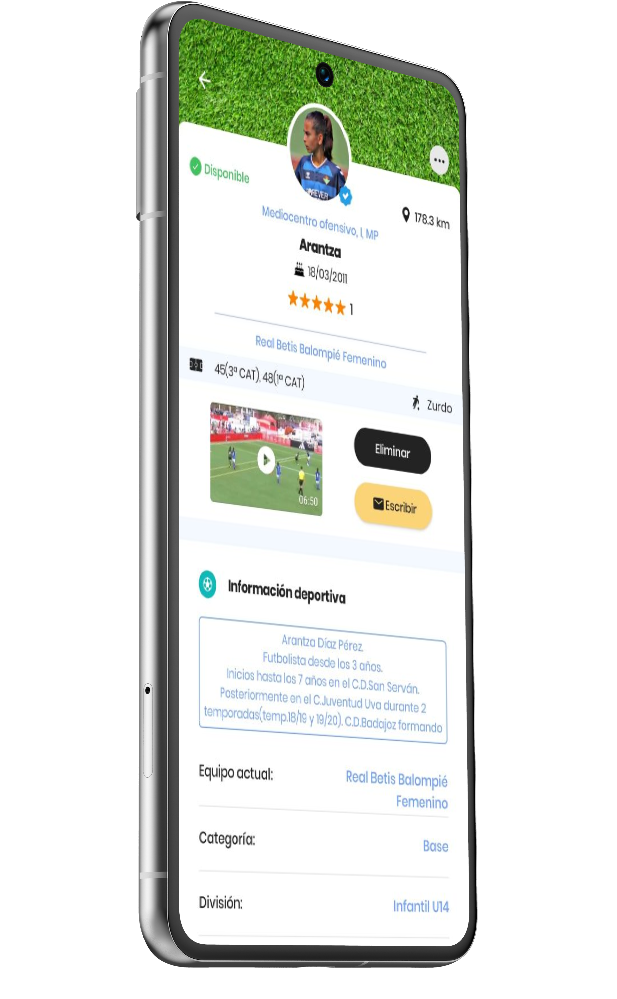 Sube tu vídeo de mejores jugadas y hazte ver por clubes y representantes